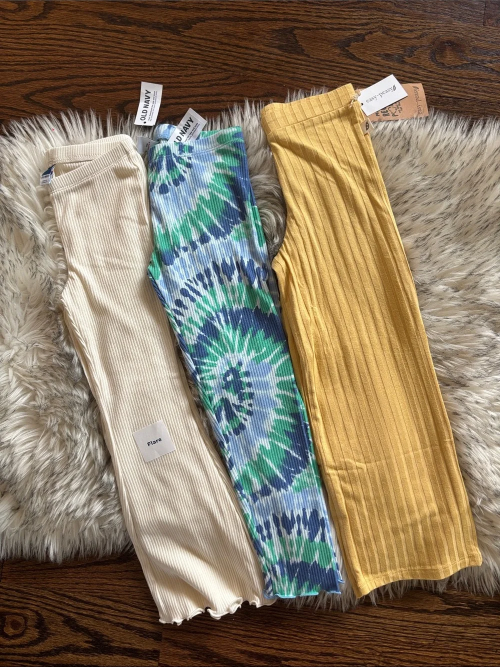 5T NWT 3 Old Navy Toddler Girl Flare Leggings Pants Bundle